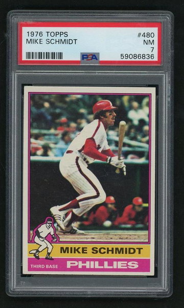 1976 Topps Mike Schmidt #480 PSA 7