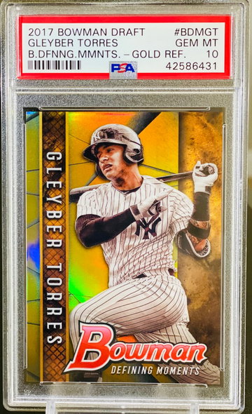 2017 Gleyber Torres Gold Refractor /50 PSA 10 