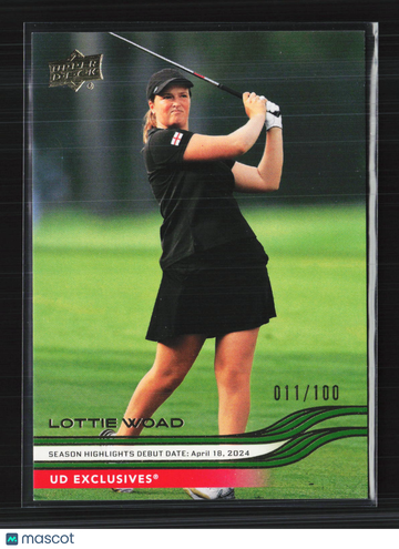 2026 Upper Deck Golf UD Exclusives Lottie Woad #76 /100