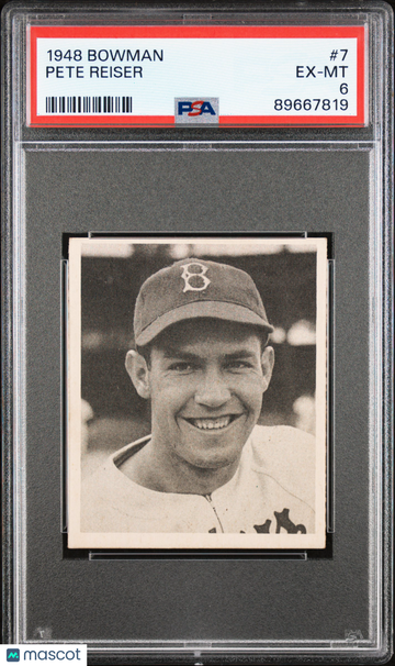 1948 Bowman Pete Reiser #7 PSA 6