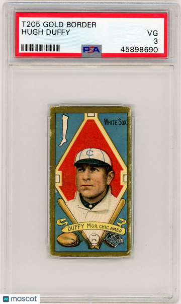 1911 T205 Gold Border Hugh Duffy PSA 3