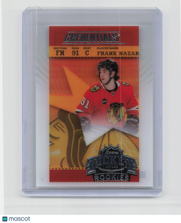 2025 Upper Deck Credentials Retro Ticket Access Rookies Frank Nazar #RTR-FN Rookie