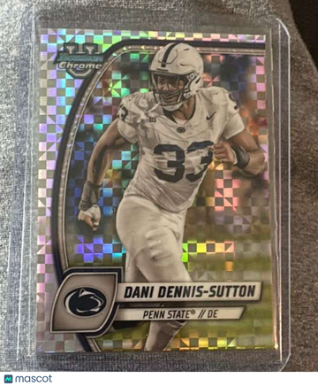 2024 Bowman University Chrome - X-Fractor Dani Dennis-Sutton #51