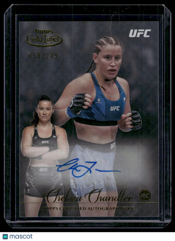 2024 Topps Gold Label UFC Chelsea Chandler #GLA-CCH Gold Label Autographs SN,AU