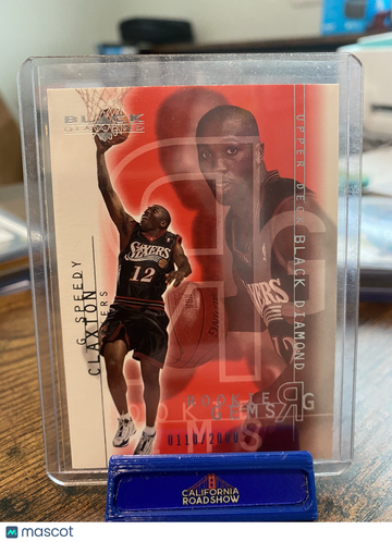 2001 UD Black Diamond Speedy Claxton #97 Diamond