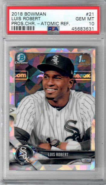 2018 Bowman Prospects Chrome 21 Luis Robert Atomic Refractor