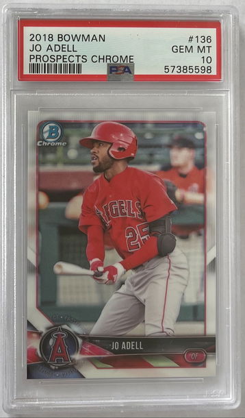 2018 Bowman Jo Adell Prospects Chrome PSA 10