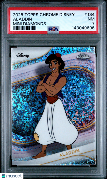 2025 Topps Chrome Disney Aladdin #184 PSA 7