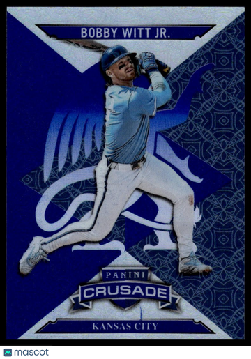 2025 Panini Crusade Bobby Witt Jr. #84 Crusade Blue Cracked Ice