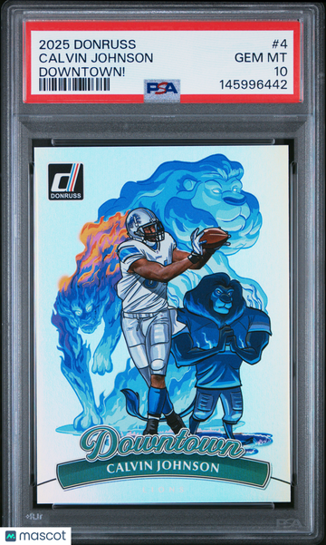 2025 Panini Donruss Downtown Calvin Johnson #4 PSA 10