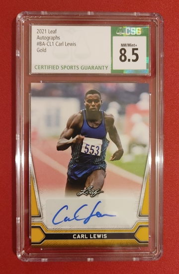 2021 Leaf Autographs Gold Carl Lewis