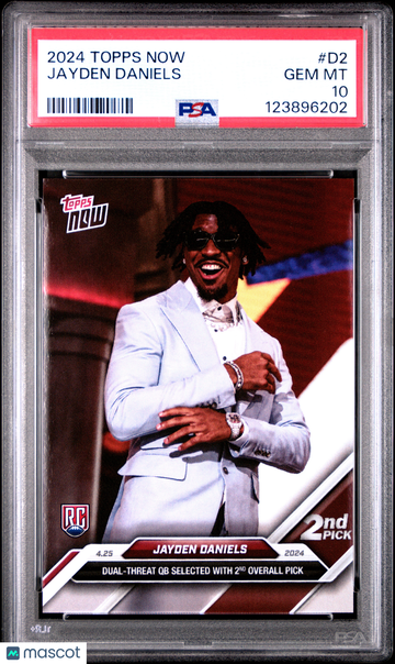 2024 Topps Now Jayden Daniels #D2 Rookie PSA 10