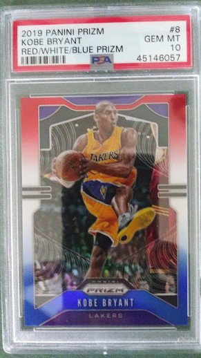 Kobe Bryant 2019 Prizm Red White Blue PSA 10