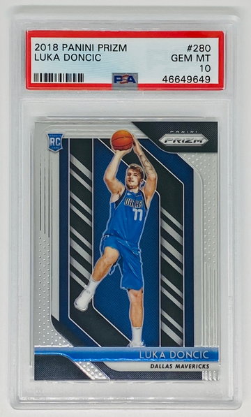 2018 Luka Doncic Prizm Base Rookie Card PSA 10