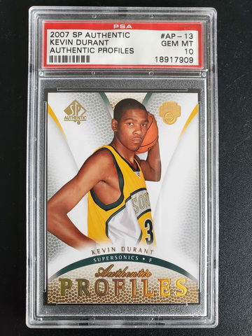 2007 SP authentic Kevin Durant authentic profiles PSA 10 GEM MINT 