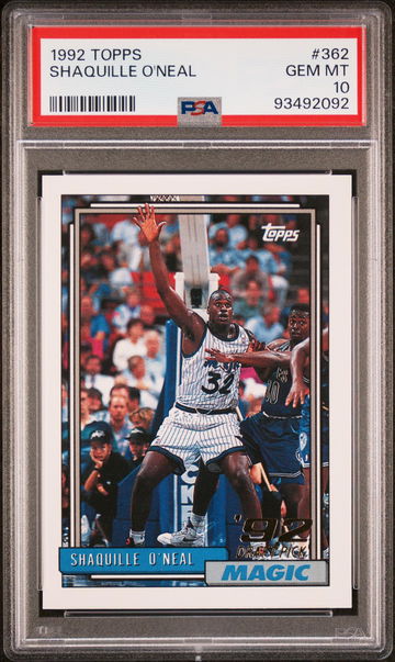 1992 Topps Shaquille O'Neal #362 PSA 10