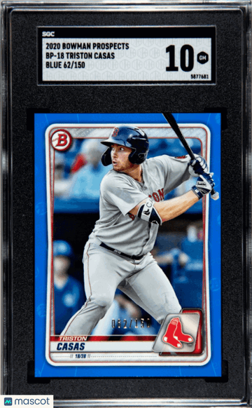 2020 Bowman Prospects Triston Casas #BP-18 Blue SGC 10