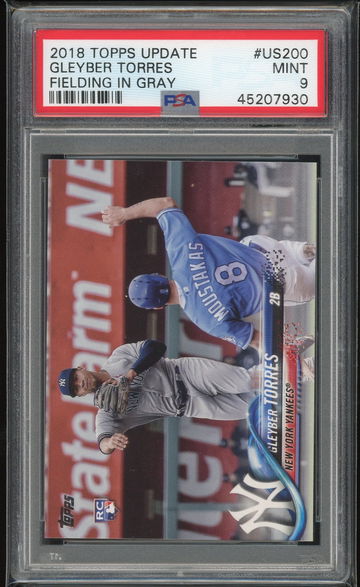 2018 Topps Update Gleyber Torres US200 SSP Throwing Variation