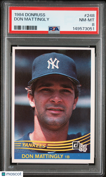 1984 Donruss Don Mattingly #248 PSA 8