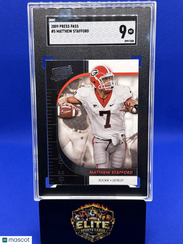 2009 Press Pass SE Matthew Stafford #5 SGC 9