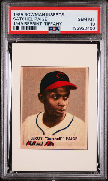 1989 Bowman Inserts 1949 Reprint-Tiffany Satchel Paige PSA 10