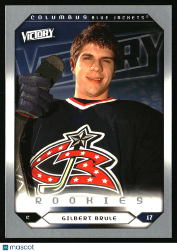 2005-06 Upper Deck Gilbert Brule #255 2005-06 Upper Deck Victory Update Columbus Blue Jackets