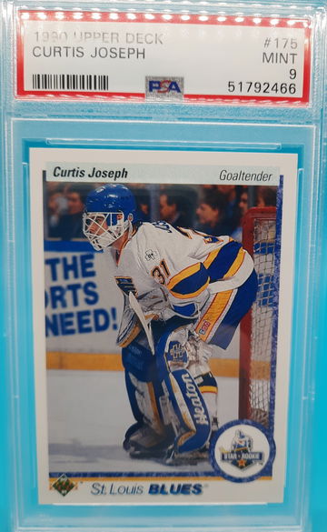 1990 upper deck Hockey #175 Curtis Joseph Rookie PSA 9