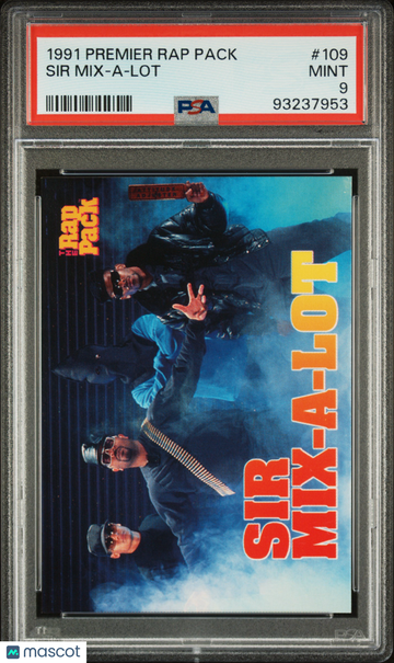 1991 Premier Rap Pack Sir MIX-A-Lot #109 PSA 9