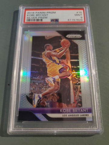 KOBE BRYANT 2018-19 PRIZM SILVER PSA 9