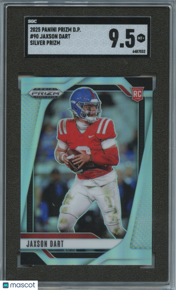 2025 Panini Prizm Draft Picks Jaxson Dart #90 Silver Prizm Rookie SGC 9.5