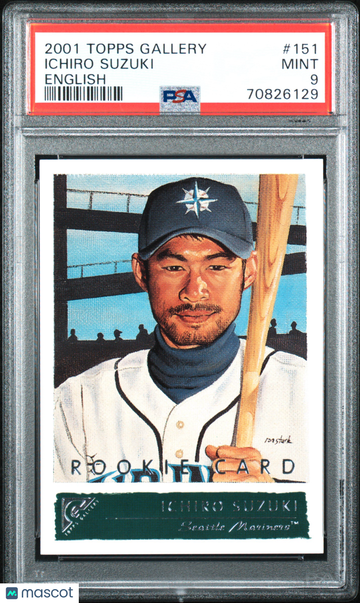 2001 Topps Gallery Ichiro Suzuki #151 English PSA 9