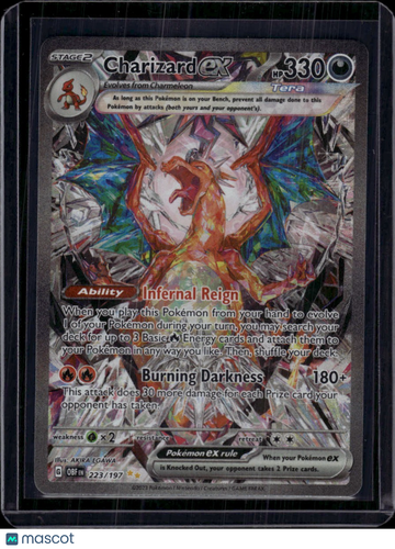 2023 Obsidian Flames Charizard EX Etched Secret Rare SAR #223/197