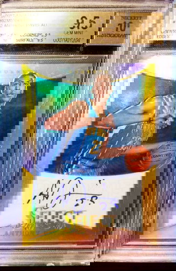 ANTHONY DAVIS 2012-13 PANINI SELECT GOLD PRIZM AUTO ROOKIE #/10 BGS 9.5/10 AUTOG