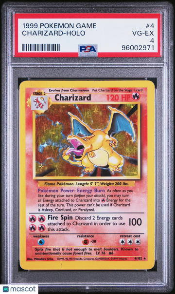 1999 Pokemon Game Charizard Holo PSA 4 #4