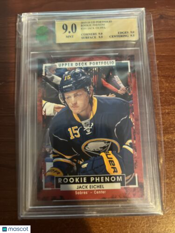 2015-16 Upper Deck Portfolio Jack Eichel #201 Insert MNT 9