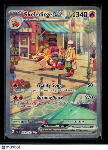 2023 Paldea Evolved Skeledirge EX Holo Secret Rare SAR #258/193