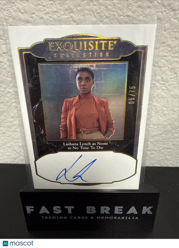 2024 James Bond Black Diamond LASHANA LYNCH NOMI Exquisite Collection Auto 5/75