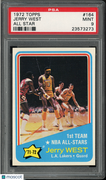 1972 Topps Jerry West #164 PSA 9