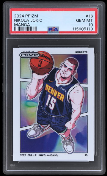 2024 Panini Prizm Nikola Jokic Manga PSA 10