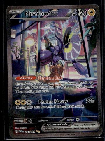 2023 Pokémon Scarlet & Violet Special Illustration Rare Miraidon #244/198 EX