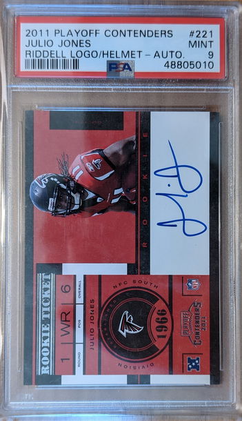 2011 Playoff Contenders Rookie Ticket Auto Autograph PSA 9