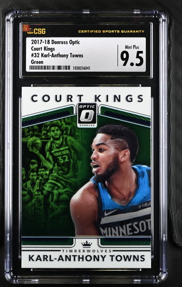 2017 Donruss Optic Court Kings Karl-Anthony Towns CSG 9.5 Mint Plus