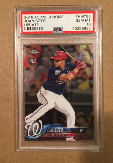 Juan Soto Topps Chrome Update Rookie PSA 10