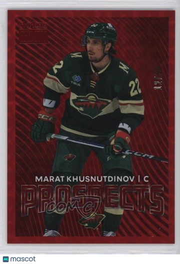 2024-25 Skybox Metal Universe - Premium Prospects - Star Rubies Marat Khusnutdinov #PP-5 Star Rubies 46/50 Rookie