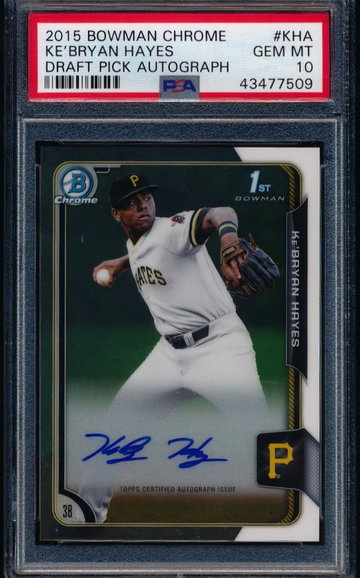 KeBryan Hayes 2015 Bowman Chrome RC Auto