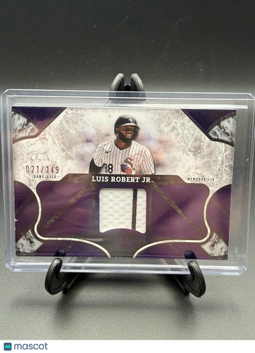 2025 Topps Tier One Luis Robert Jr. #T1R-LR Tier One Relics Purple Foil MEM
