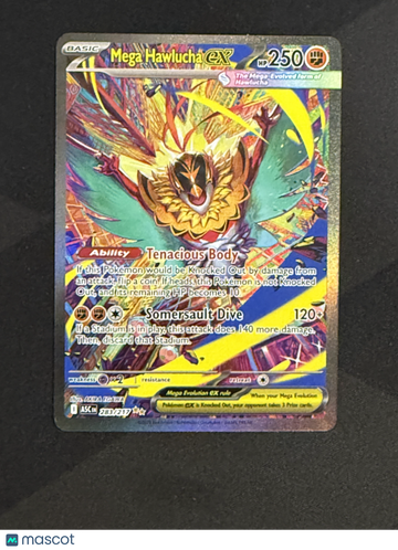 2026 Mega Evolution – Ascended Heroes Mega Hawlucha EX Holo Secret Rare SAR #283/217