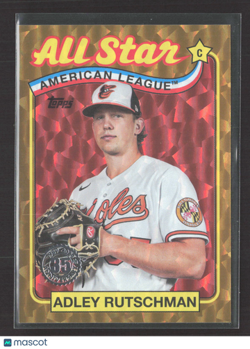 2024 Topps Heritage Gold Foil #89ASB-34 Adley Rutschman Orioles 46/50 Baseball Card