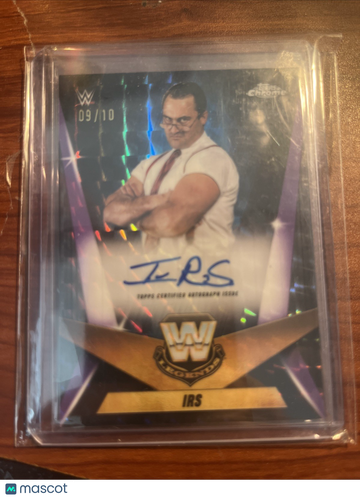 2025 Topps Chrome WWE Mike Rotunda IRS #LCA-IR Purple Autograph Auto Insert
