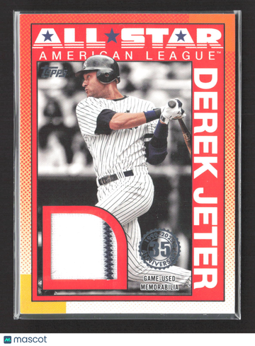 2025 Topps Baseball All-Stars Relic Card Derek Jeter #90ASR-DJ Game Used Memorabilia